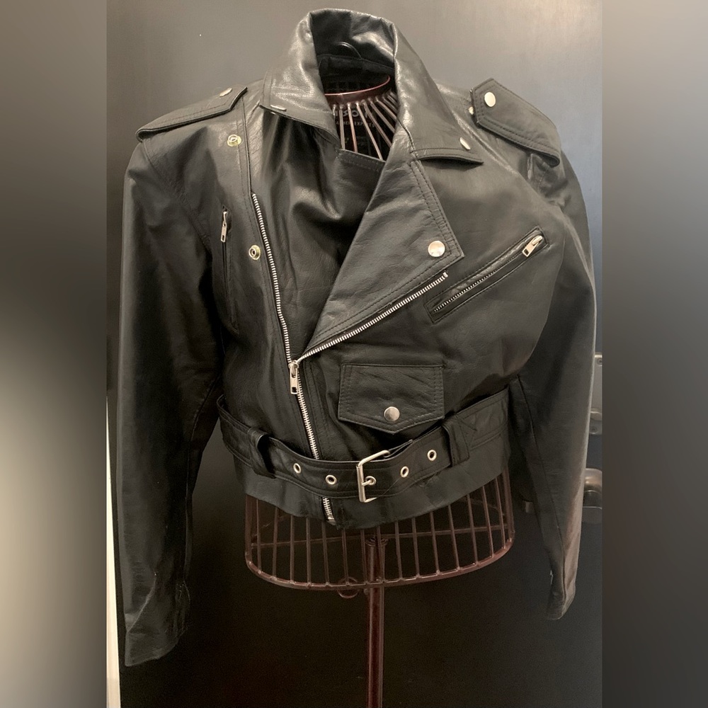 Leather Moto Jacket, Wilson Leather
